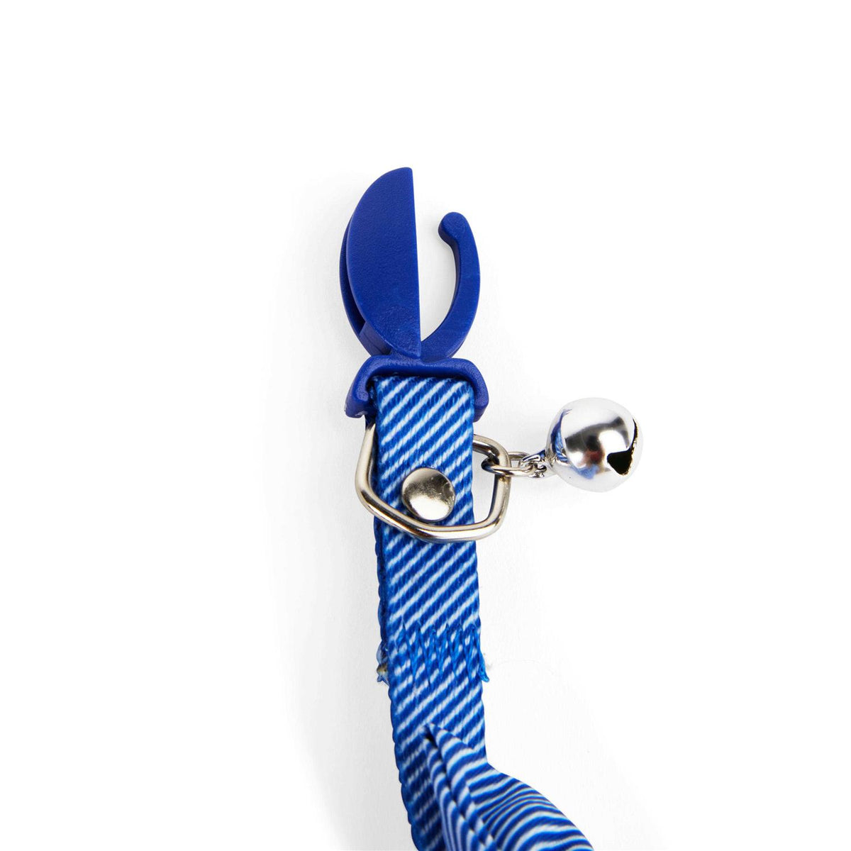 Blue Seersucker Breakaway Bowtie Kitten Collar X381838