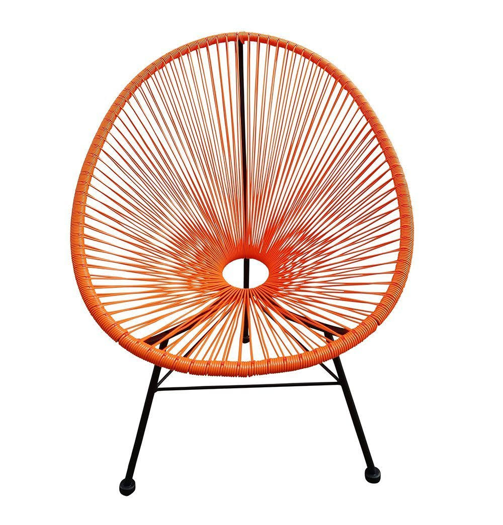 Indoor/Outdoor Chair plasticrattan-black P990