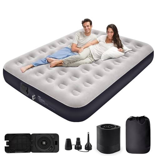Queen Air Mattress with Built-in Battery Pump S574