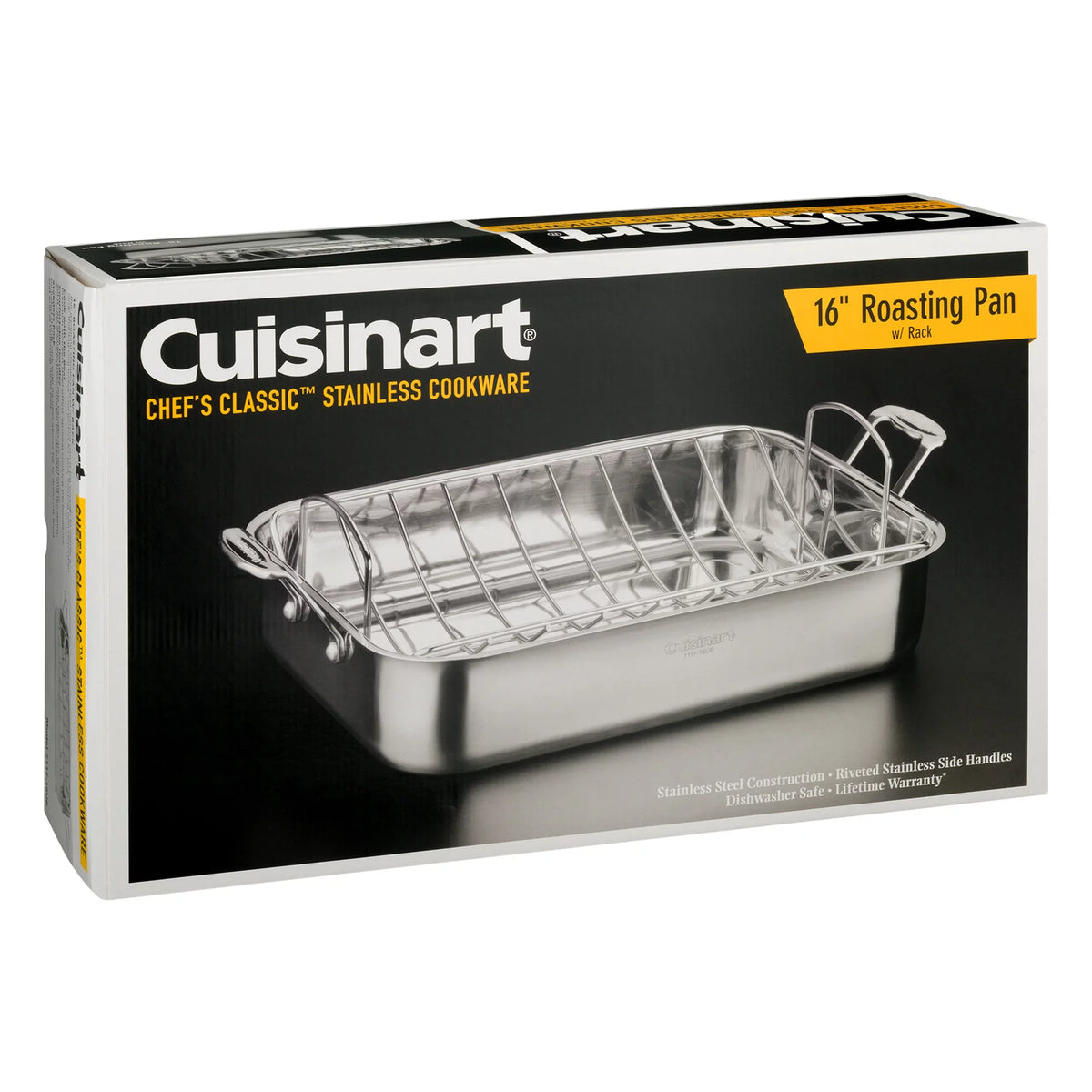 Stainless Steel 16" Roasting Pan with Rack D580