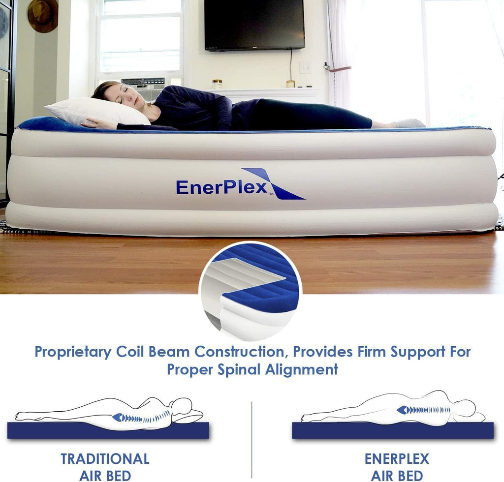 Queen Air Mattress with Built-in Dual Pump I9686