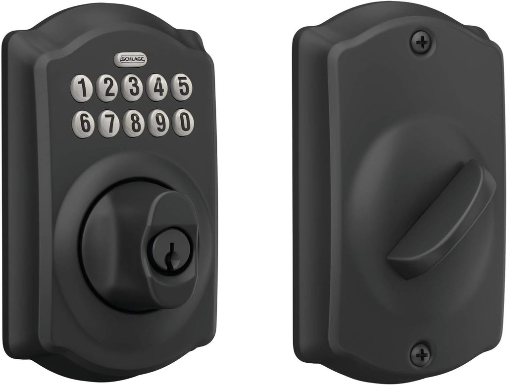 Keypad Deadbolt Electronic Keyless Entry Lock Bright Brass J657178
