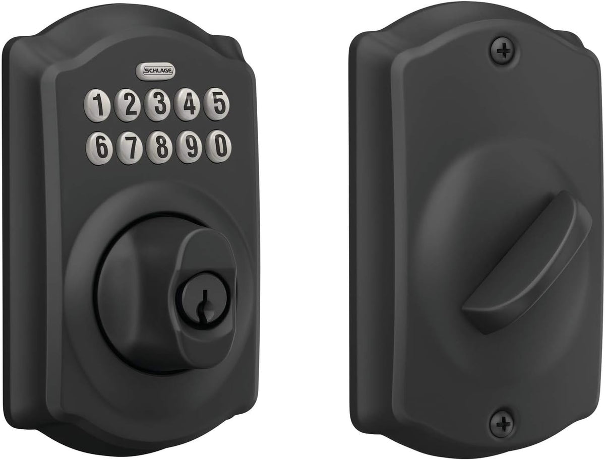 Keypad Deadbolt Electronic Keyless Entry Lock Bright Brass J657178