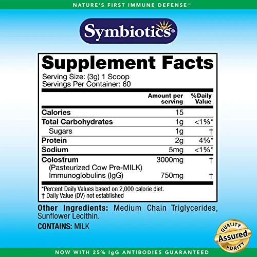 Colostrum Plus Powder Supplement, 6.3 Ounces (180 g) V36215