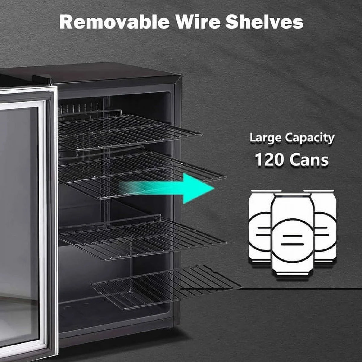 3.2 Cu.ft Beverage Refrigerator Cooler Mini Fridge A95157
