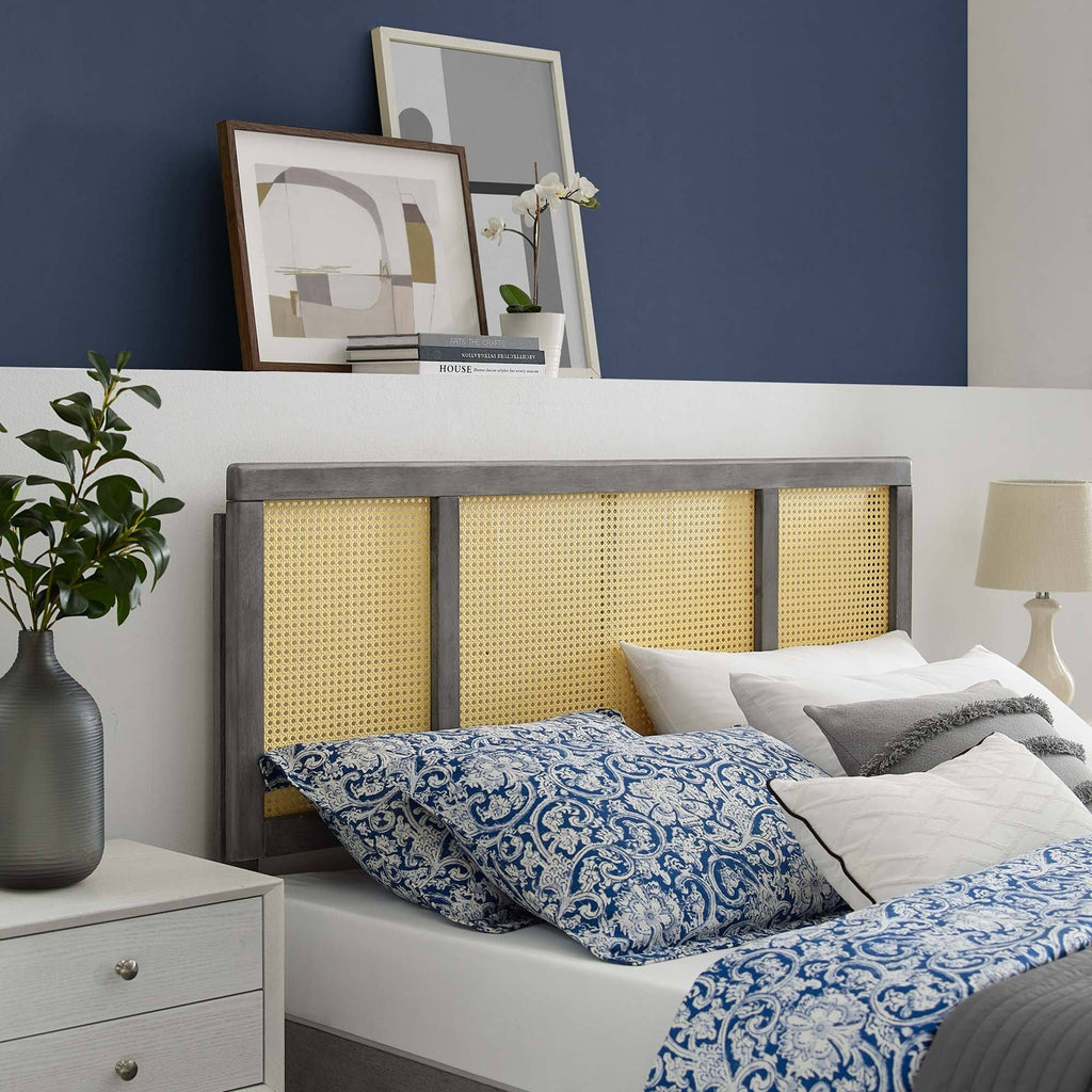 Gray Cane Full Headboard E478025