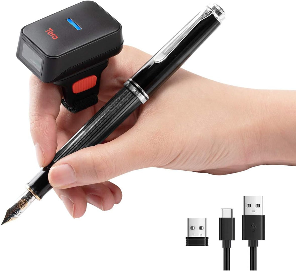 Wireless Ring Barcode Scanner with Bluetooth H108001