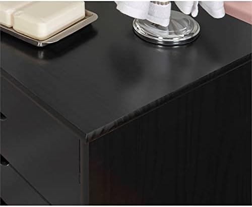 Black 8 Drawer Wood Dresser B8023