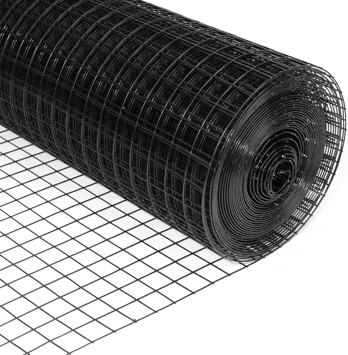 24'' x 100' 1/2inch 16 Gauge Black Vinyl Coated Welded Fence Mesh U5200