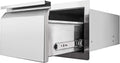 14 x 18 x 16 Inch SUS 304 Stainless Steel Double Access Drawers J16857