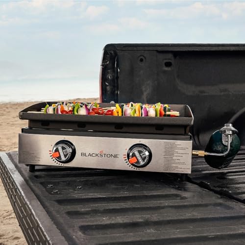 22" Tabletop Outdoor Griddle with Dual Stainless Steel H-Burners W20863