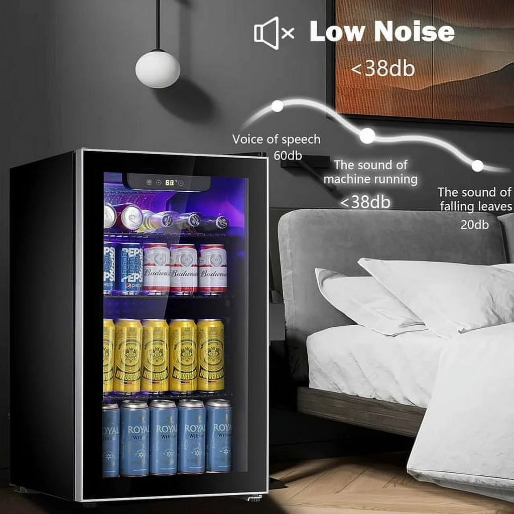 3.2 Cu.ft Beverage Refrigerator Cooler Mini Fridge A95157