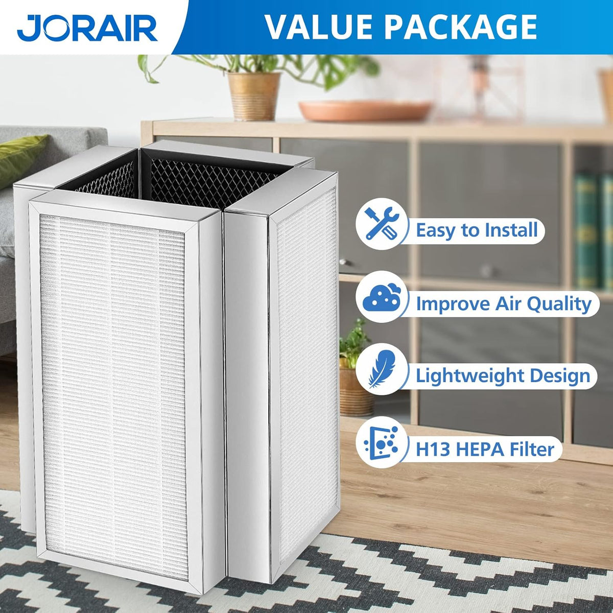 2 Pack H13 True HEPA Replacement Filter D522670