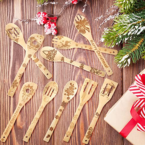 10 Piece Wooden Christmas Kitchen Utensils R635806
