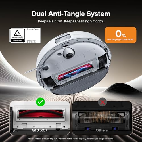 Robot Vacuum and Mop Cleaner with DuoRoller Brush S9705