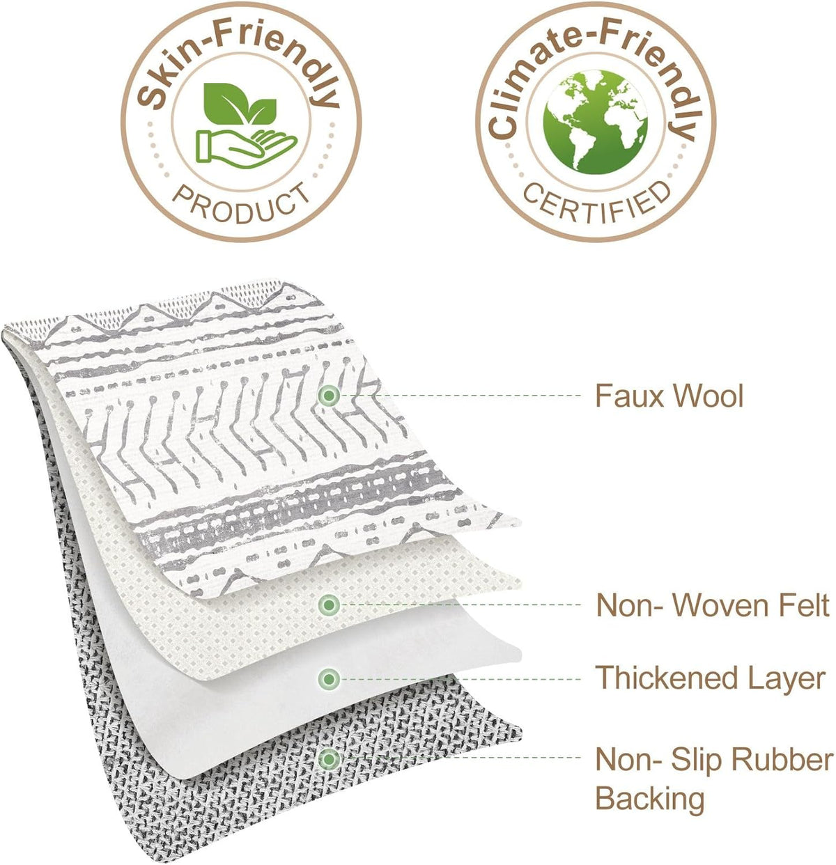 Grey 9x12 Machine Washable Area Rug F4590