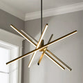 5-Light Aluminum Dimmable LED Linear Chandelier Q460