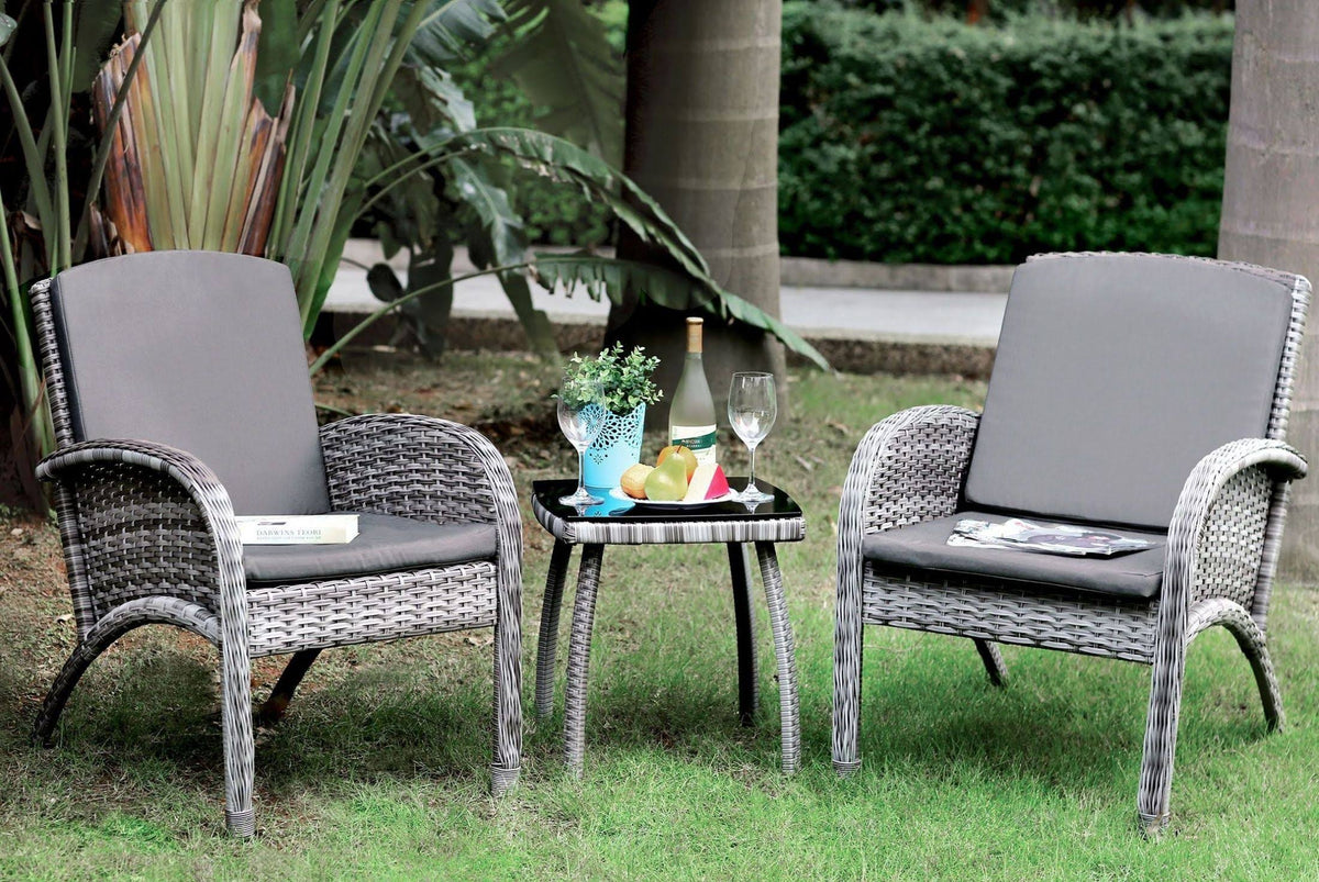 3 Piece Gray Patio Seating Set C3477