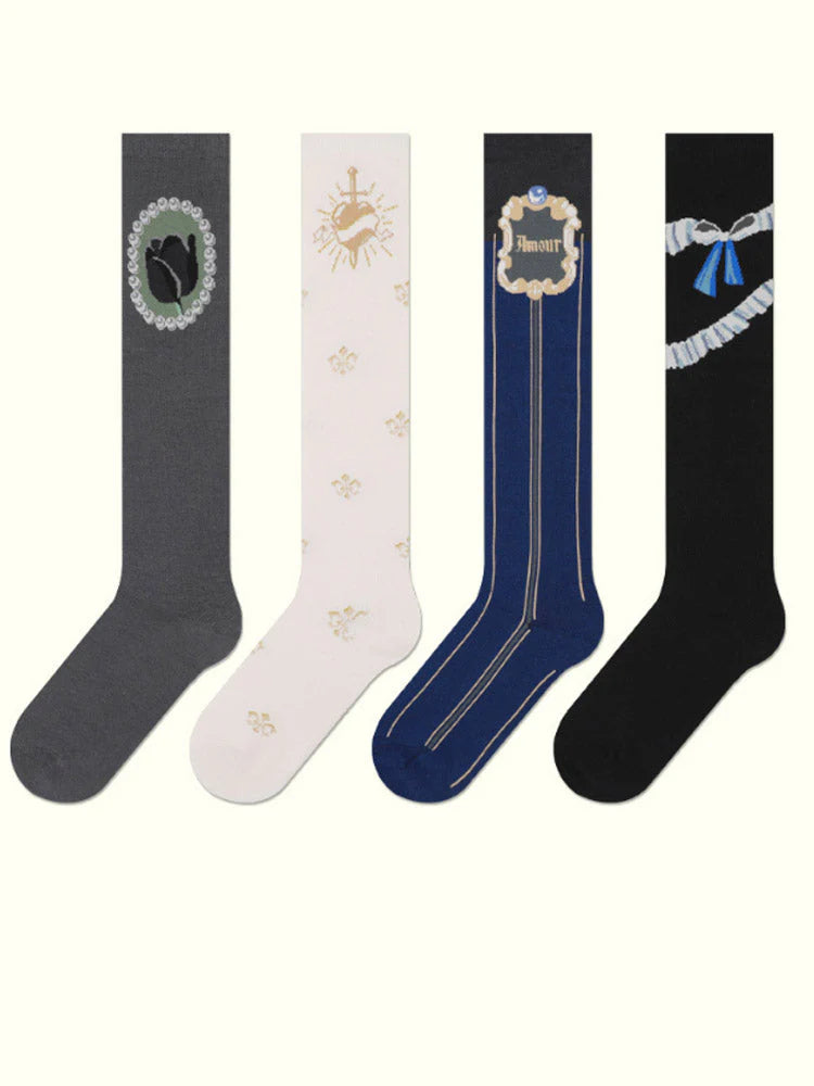 Knee-High Socks V994