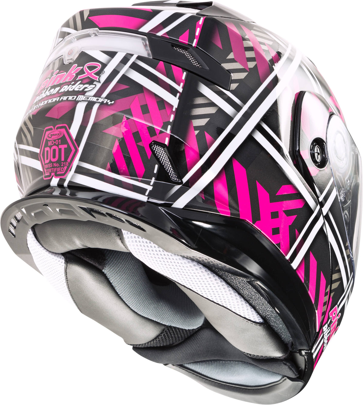 Pink Ribbon Riders Helmet Black/Pink LG Q218503