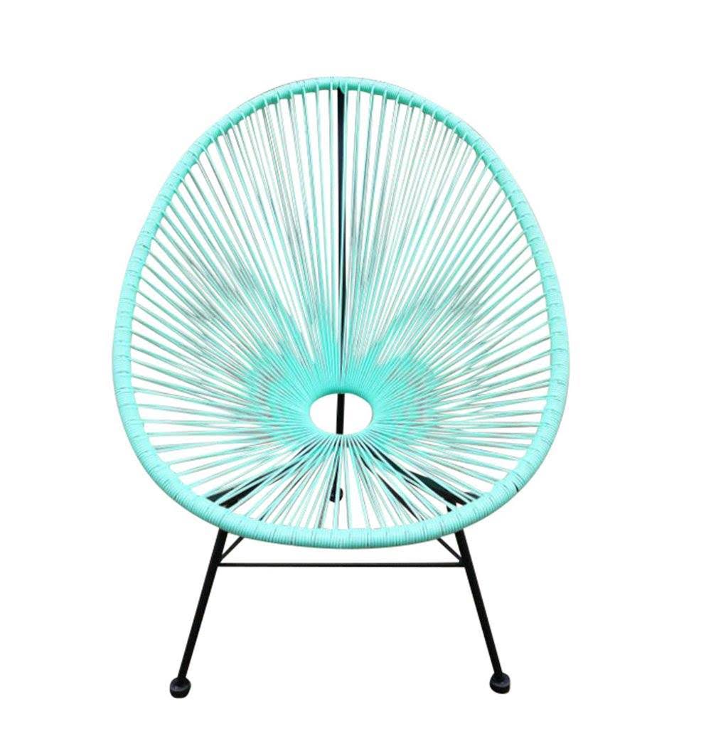 Indoor/Outdoor Chair plasticrattan-black P990
