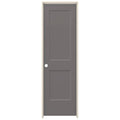 24 in. x 80 in. Weathered Stone Right-Hand Smooth Solid Core Molded Composite MDF Single Prehung Interior Door P3944
