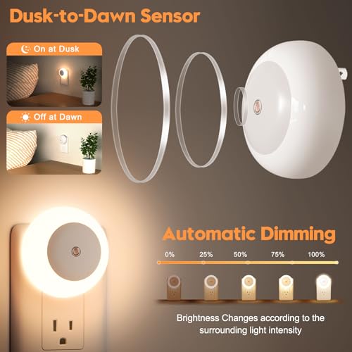 Amber LED Night Light 0.5W 2 Pack Y758271