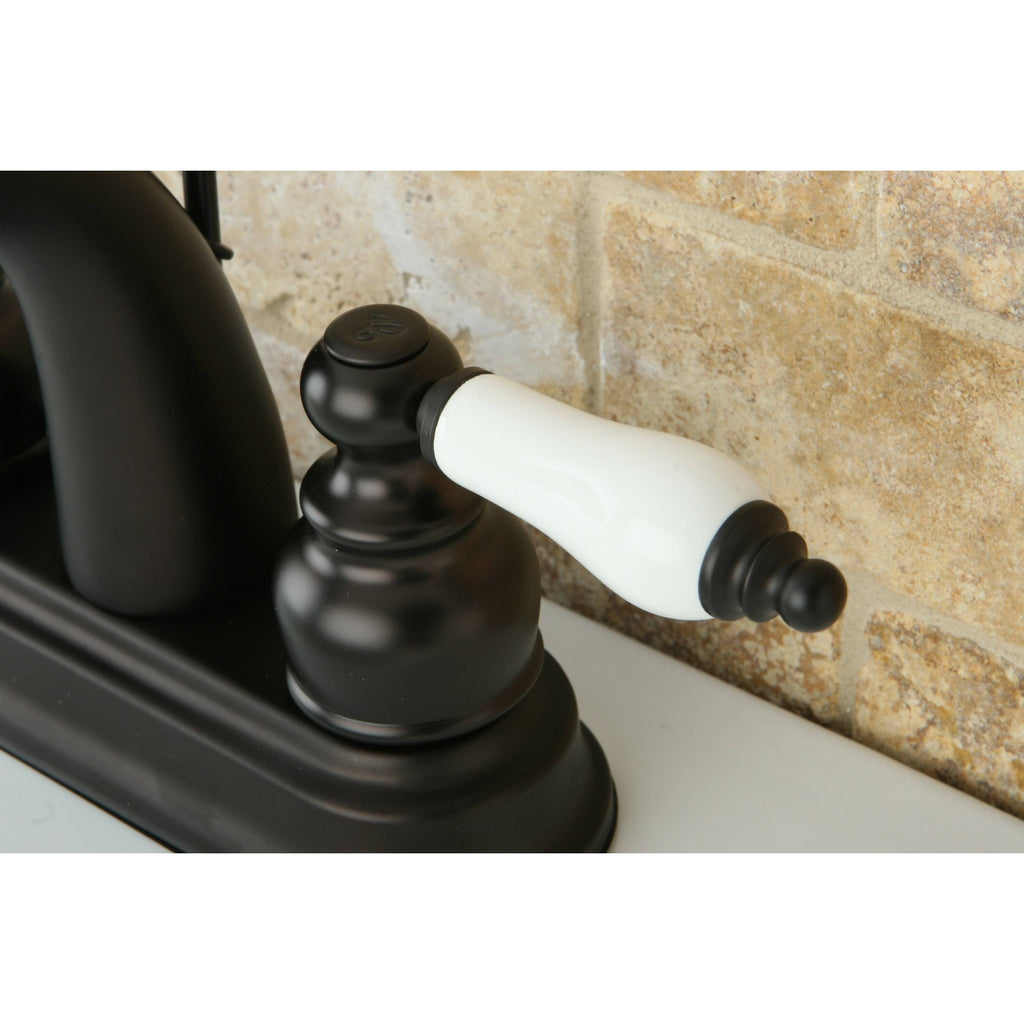 Oil Rubbed Bronze Double-Handle Bathroom Faucet B357420