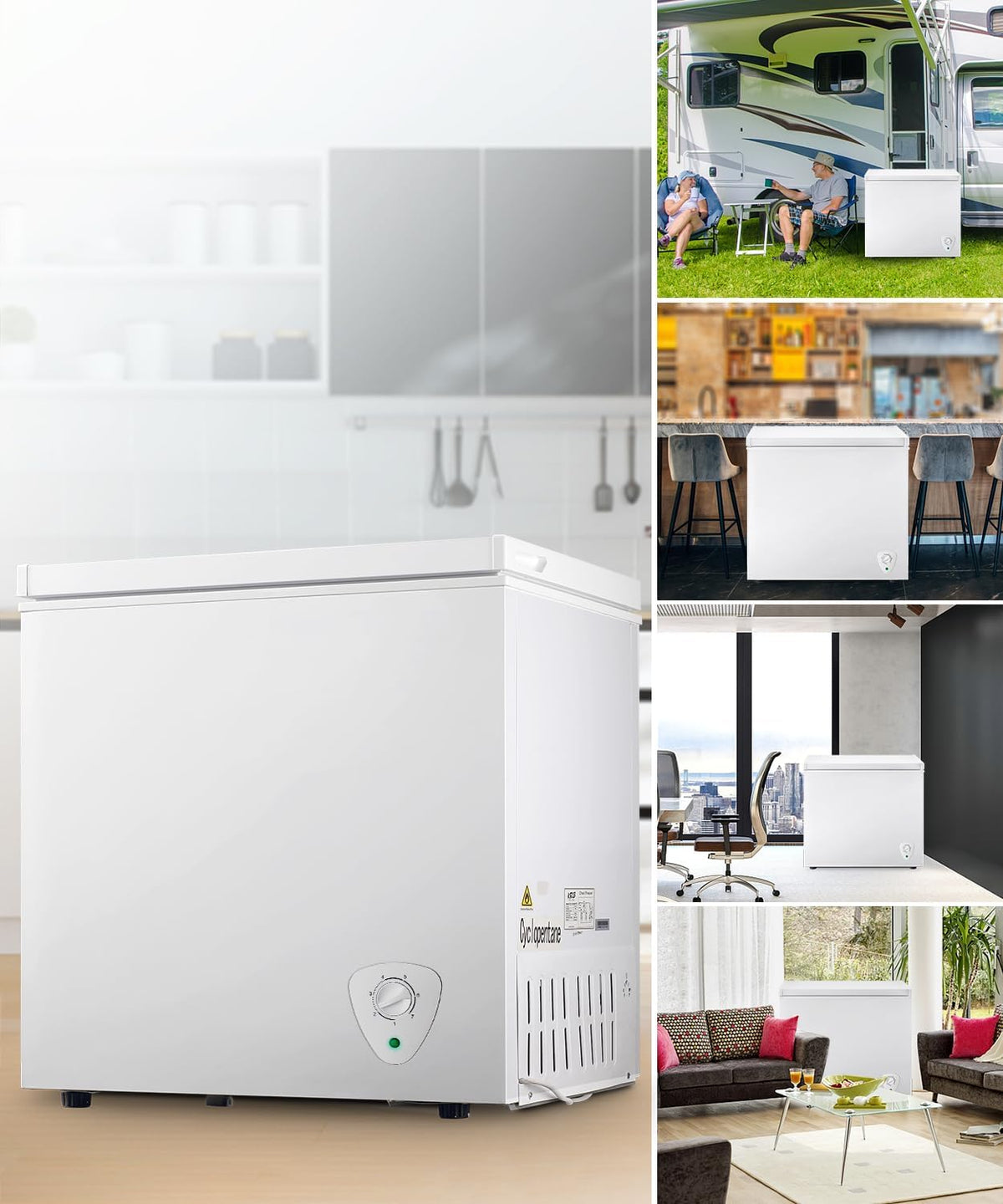 White 9.0 cu.ft Chest Freezer with Removable Basket S447239