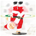 Inverted Rotating Santa Claus Christmas Animatronics Musical Electric Animated Dancing Toy O797998