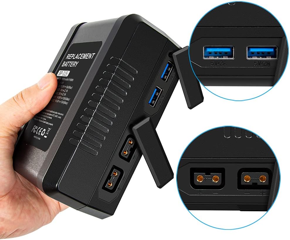 115Wh 7800mAh V Mount Battery with Dual D-Tap & USB Port M77296