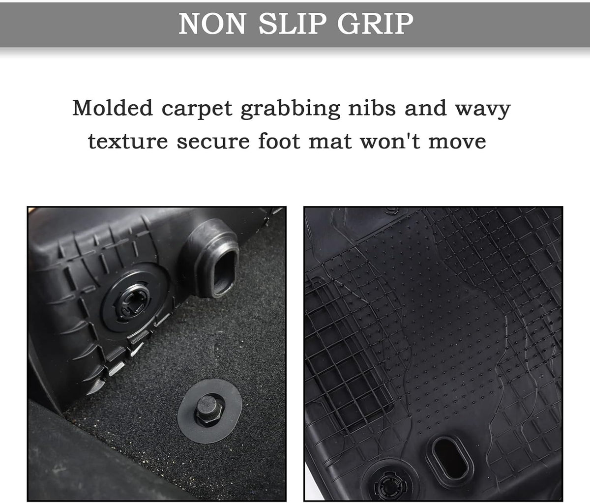 Front and Back TPE Floor Mats Pack of 2 Y999