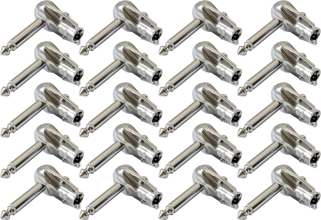 1/4 Inch TS Mono Right Angle Plugs 10 Pack I360