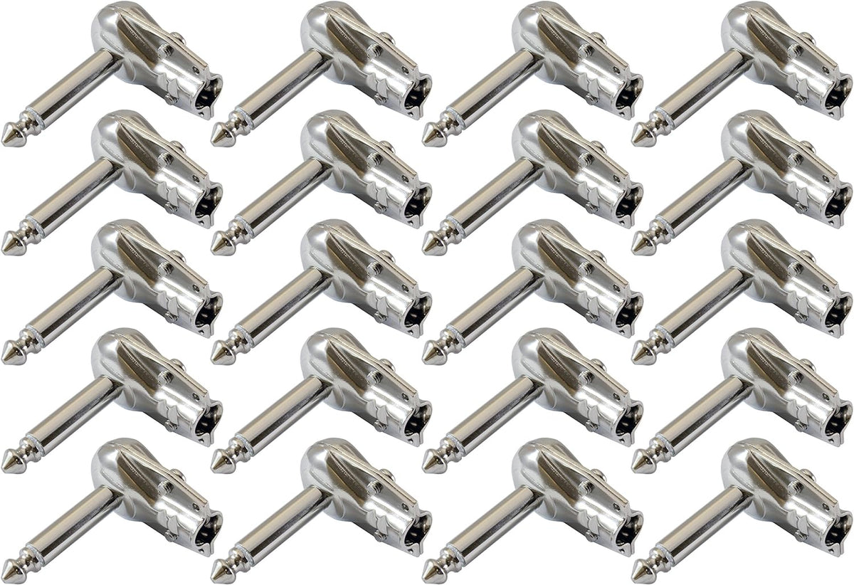 1/4 Inch TS Mono Right Angle Plugs 10 Pack I360