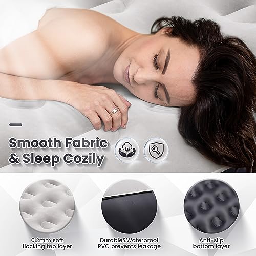 Queen Air Mattress with Built-in Battery Pump S574