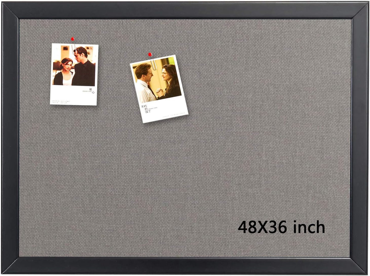 Wood Framed Canvas Bulletin Board 36x24'' H1011