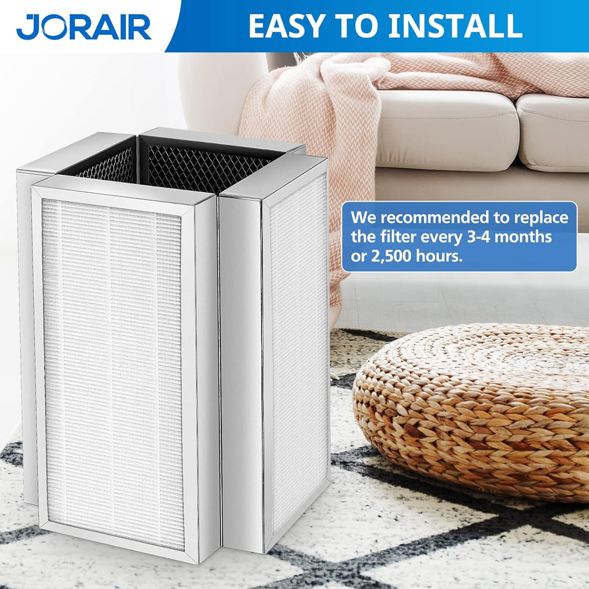 2 Pack H13 True HEPA Replacement Filter D522670