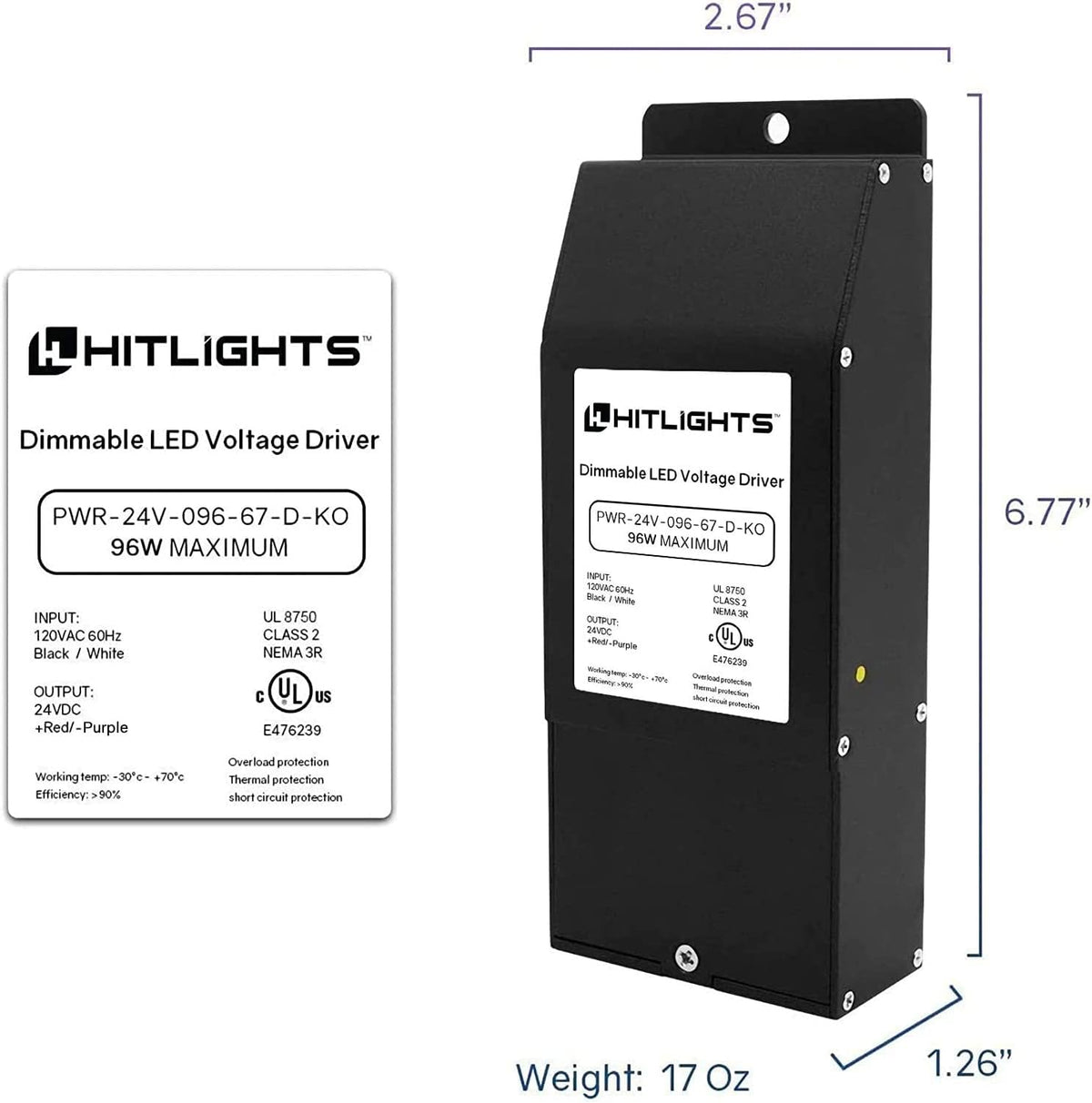 24V 96W Dimmable LED Power Supply Q837