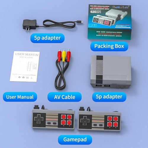 Retro Game Console with 620 Games and 2 Controllers N383