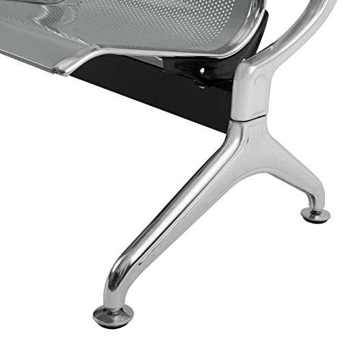3 Seat Reception Chair Guest Bench (Blue) U469732