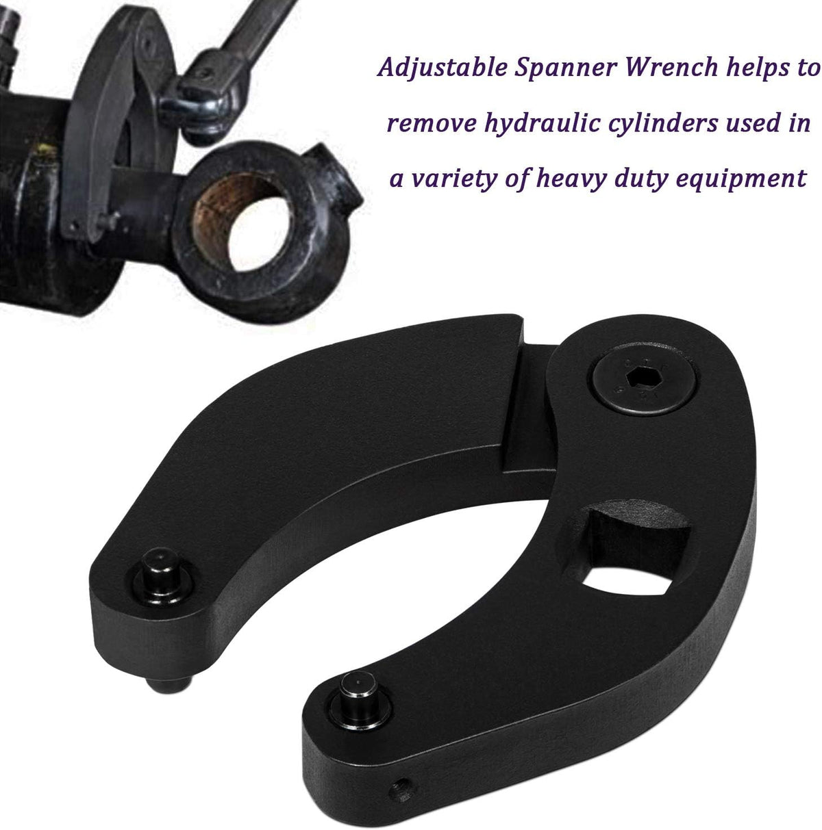 Adjustable Gland Nut Wrench for Hydraulic Cylinders D629
