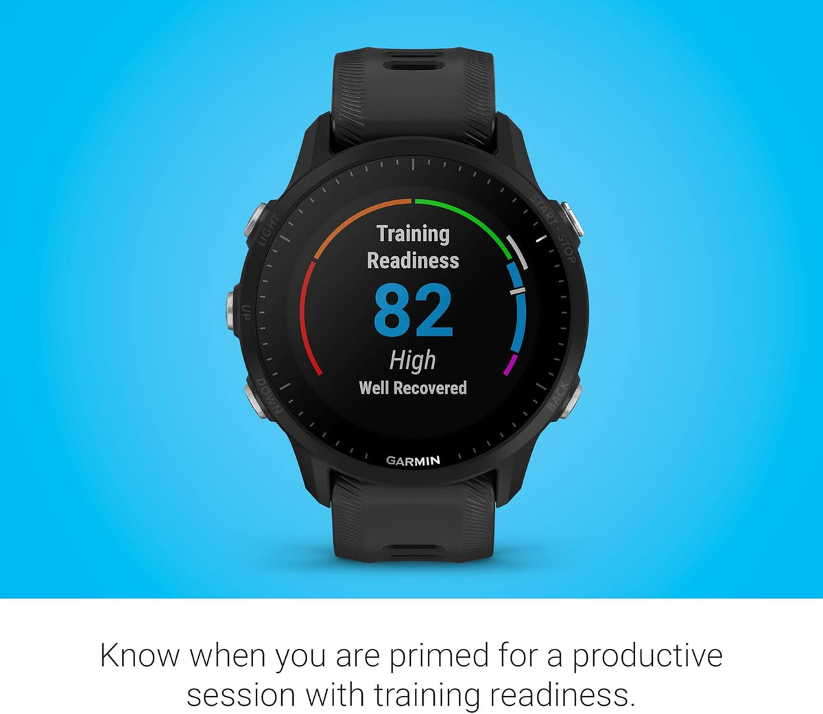 Black GPS Running Smartwatch (Renewed) V43589
