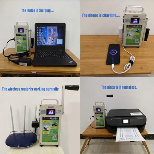 500W Crank Generator with Outlets DC/USB N718