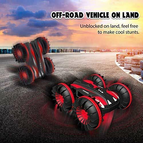 Toy Cars Amphibious RC Car 2.4 GHz Red D233