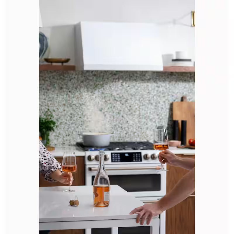 30 in. Wall Mount Range Hood with Light in Matte White J6240