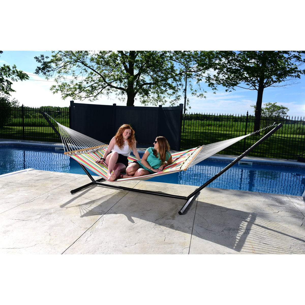 Quilted Fabric Double Hammock C1002