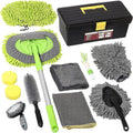 12 Pcs Car Wash Kit with Microfiber Towels Storage Box V501