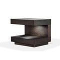 1 Drawer Brown Oak Nightstand S568