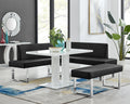 3-Piece Faux Leather & Wood Dining Set X86003
