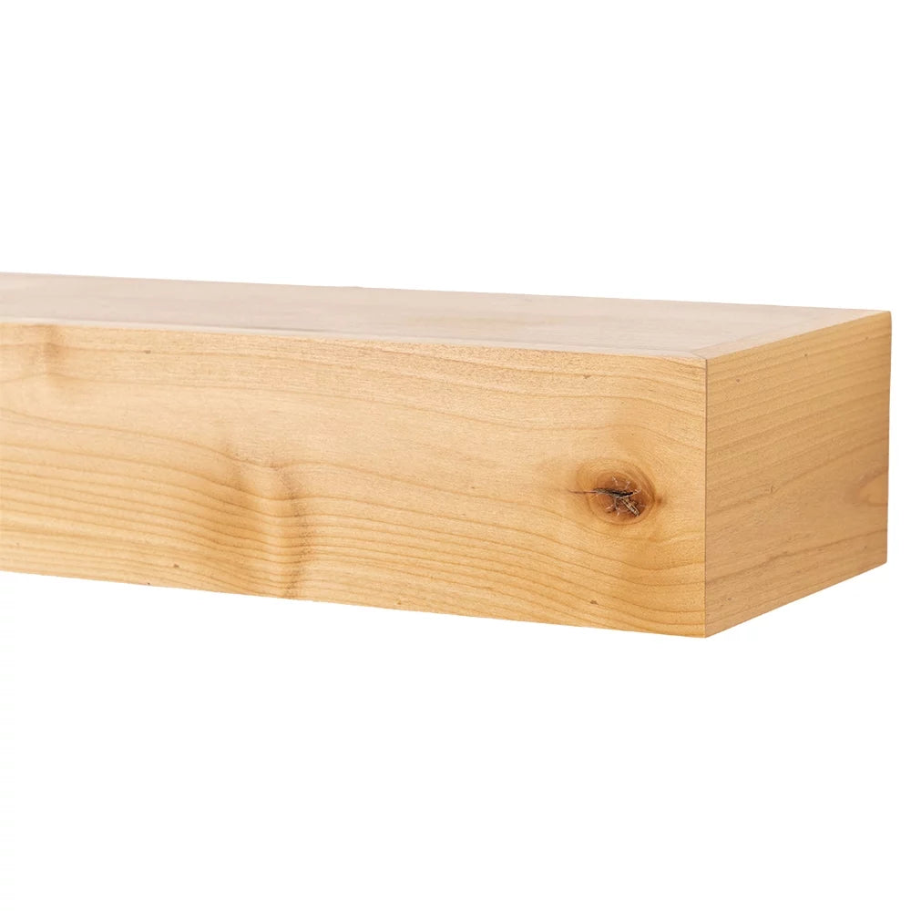 60 inch Floating Alder Wood Fireplace Mantel Shelf T635487
